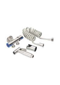 Resim Reedark Pratik Bide Duşu - 1.5m Uzun Hortumlu, Ayarlanabilir Basınçlı, Paslanmaz Çelik Tuvalet Ve Banyo Temizleme Seti 