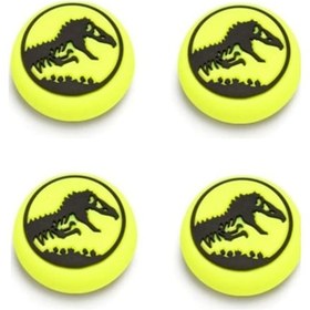 Resim Jurassic Park Dinazor Ps3-ps4-ps5-xbox One-x-s-series X Series S Analog Koruyucu Silikon Pad 