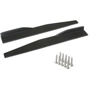 Resim Youmex Evrensel Araç Yan Etekleri - Abs Malzeme, Siyah/karbon Fiber/kırmızı Seçenekli, Spor Görünüm 