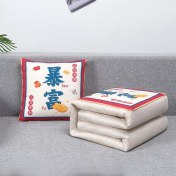 Resim Zhuque Üzerinde Logo Baskılı Ikisi Bir Arada Yastık Yorganı, Çok Fonksiyonlu Araba Kanepe Yastığı Yorganı (Yurt Dışından) 