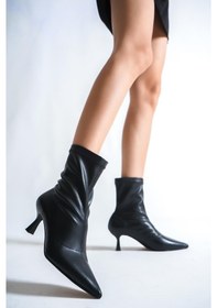 Resim Kadın Kısa Topuklu Streç Bot 001 