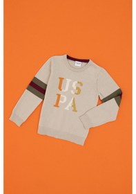 Resim U.s. Polo Assn. Erkek Çocuk Taş Melanj Kazak /triko 50317165-vr225 Tas Melanj 