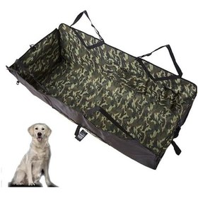 Resim Kamuflaj Desenli Su Geçirmez Araç Içi Arka Koltuk Evcil Hayvan Kedi Köpek Örtüsü Kılıfı 