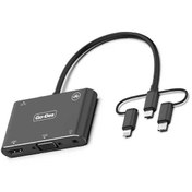 Resim Go Des GD-8762 5 in 1 HDMI VGA AV Dönüştürücü Adaptör Ses ve Görüntü Aktarım Bluetooh v4.2 EDR - Siyah ZORE-260751 