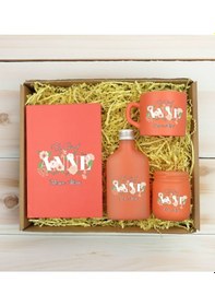 Resim Bk Gift Kişiye Özel İsimli Dtf Anne Temalı Somon Defter & Kahve Fincanı & Kolonya & Mum Hediye Seti-4, Anneye Hediye, Anneler Günü Hediyesi Kobitmeyen 