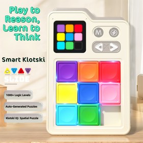 Resim Elektronik Klotski Eğitici Zeka Oyuncağı, İndüksiyon Oyun Tahtası ve Elektronik Oyun Ses Efektleri İçerir. Artan Zorluk Seviyeleriyle, 6 Yaş ve Üzeri Çocuklar İçin Mükemmel Sınıf Ödülü ve Doğum Günü, Noel veya Okula Dönüş Hediyesi. Pil Gönderimde Dahil Değildir 