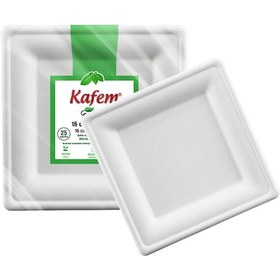 Resim Kafem Ekolojik Kare Tabak 16 Cm 25 Li X 5 Paket 