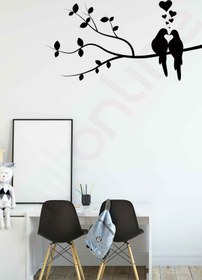 Resim Dijitonline Duvar Sticker - Ağaç Ve Kuş - 120x61 Cm 