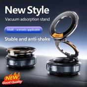 Resim Yükseltilmiş 360° Ayarlanabilir Vakum Manyetik Emme Kupası Araba Telefon Tutucu, Arabalar/Gym/Ayna/ Pürüzsüz Yüzeyler için Uygun, for iPhone 16 Pro Max ve Android ile Uyumlu, Anti-Sallantlı Kararlı N52 Rattan Manyetik, Fren Düşmüyor, Yatay/Dik Ekran Kullanımı, Kolay Kullanım, Alan Katlanabilir Tasarım, Pratik Depolama, Üç Eksenli Ayarlanabilir Perspektif Çoklu Kullanım Titanyum Alaşım Destek Kolu 