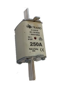 Resim Voltrano Kale Porselen 250a 1 Boy Bıçaklı Sigorta Buşonu Nh 1 