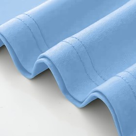 Resim Erkek Çocuk Günlük Spor Tişört BT8417 - Açık Mavi Baskılı Tasarım, Yazlık Antrenman & Dış Aktiviteler için Nefes Alabilir Kısa Kollu Yuvarlak Yaka Tişört, Makinede Yıkanabilir Genç Atletik Üst, Rahat Kesim 