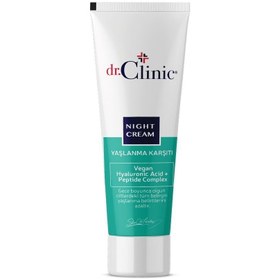 Resim Dr. Clinic Dr.clinic Yaşlanma Karşıtı Gece Kremi Vegan Hyaluronic Asit 50 Ml 