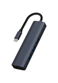 Resim Ally Byl-2302 5 In 1 Type-c To Usb + Type-c + Ethernet Dönüştürüc 