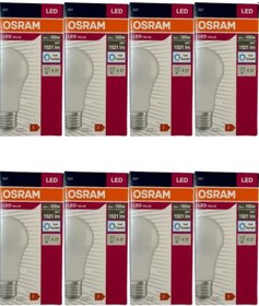 Resim Osram 13w 100w 6500k Beyaz Işık E27 Duylu Led Ampul 8 Adet 