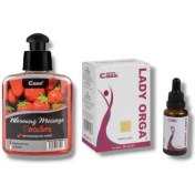 Resim Caas Çilek Aromalı Isıtıcılı Cinsel Masaj Yağı 100 ml + Lady Orga Kadınlara Özel Damla 