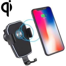 Resim Sones K81 10w Qı Evrensel Dönen Yerçekimi İndüksiyon Araba Vantuz İle Kablosuz Şarj Cep Telefonu Tutucu 