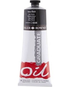 Resim Daler Rowney Graduate Yağlı Boya 200 ML 034 Ivory Black 