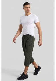 Resim Tommy Life Haki Bağcıklı Standart Kalıp Fermuar Cepli Aktif Spor Erkek Kapri - 83096 Haki 