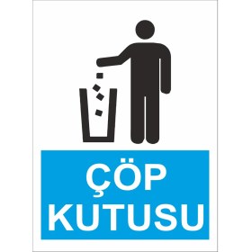 Resim Reklamji Çöp Kutusu Iş Güvenliği ve Uyarı Levhaları 