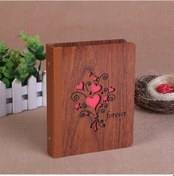 Resim 6 İnç 32 Yaprak Ahşap Dıy Fotoğraf Albümü Yaratıcı Hediye Sonsuza Kadar 