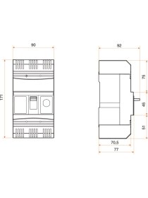 Resim Federal Kompakt Şalter F12 63A 25KA 9AR-TSS43-0066 