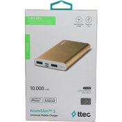 Resim TTEC AlumiSlim S Harici Powerbank Şarj Cihazı 10000mAh Altın - 2BB150A 