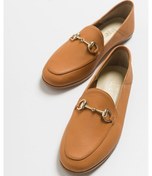 Resim Luvi Shoes F03 Taba Cılt Derı Kadın Babet Taba 