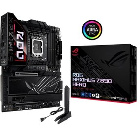 Resim ASUS ROG MAXIMUS Z890 HERO WiFi 8800mhz(OC) RGB M.2 1851p ATX Anakart 
