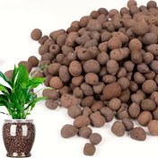 Resim 1 Paket Derin Kahverengi Hidroponik Kil Çakıl Taşları, Sukulentler, Bonsai ve Orkide için 0.79-1.5 cm Nefes Alabilen Leca Topları - Hafif Akvaryum ve Bahçe Dekoru, Geniş Su Tutma Kapasitesi, Bitki Büyümesi için Doğal Doku 
