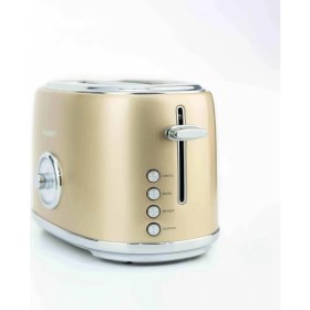Resim Delixa Berghoff Gem Metallic 2 Dilim Ekmek Kızartma Makinesi – 815 W, Paslanmaz Çelik Gövde | Gold 