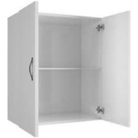 Resim Makbulce Zambak Çamaşır Makinası Üst Dolabı Ve Banyo Dolabı Beyaz 