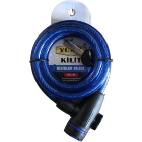 Resim Magicool Yuma Ym- 734 150CM Mavi Bisiklet Kilidi 