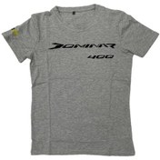 Resim Bajaj Dominar Gri Erkek T-Shirt % 100 Pamuk 