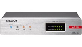 Resim Tascam AE-4D Dahili DSP Mikseri ile 4 Kanallı AES/EBU Giriş/Çıkış Dante Dönüştürücü 