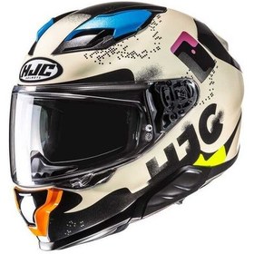 Resim Hjc F71 Faco MC28 Kapalı Motosiklet Kaskı 