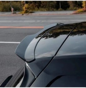 Resim Meridiangoods 1 Parça Glossy Black Maxton Stil Arka Tavan Spoiler Kanat Volkswagen Golf 6 7 7.5 Gtı Gtd R 