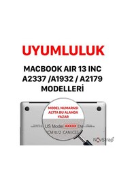 Resim Novstrap Apple Uyumlu MacBook Air 13 İnç M1 A2337 A1932 A2179 İle Touchpad Trackpad Koruyucu Film 