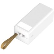 Resim Zore B-50 Hızlı Şarj Özellikli Askılı Led Flash Lambalı Taşınabilir Powerbank 50000mah Beyaz 