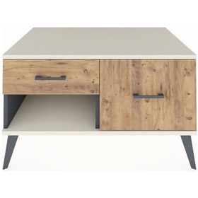 Resim Kronos Şifonyer 2 Çekmeceli 88x59x48 Antrasit-aytaşı/çam Aytaşı/çam 