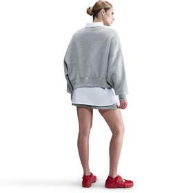 Resim Nike Sportswear Phoenix Fleece Oversized Crew Kadın Gri Eşofman Üstü 