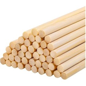 Resim Ahşap Bambu Sivri Uçlu Patates Kızartma Çubuğu Çöp Şiş - Boy:35 Cm./en:5 Mm. -100 Adetlik 1 Paket 