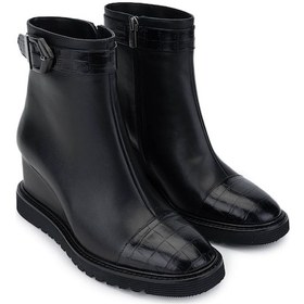 Resim Tamer Tanca Kadın Hakiki Deri Siyah Deri Casual Bot 33 416 Bn Bot Sk24-25 Sıyah Dr Siyah 