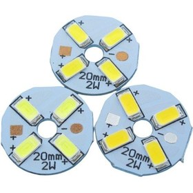 Resim Oddity 20 Adet Smd5730 Led Pcb 2W 20Mm Işık Kaynağı Led Ampul 