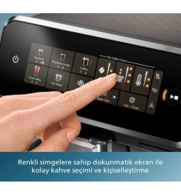 Resim Philips Latte Tam Otomatik Espresso Kahve Makinesi Digital Panel Kusursuz Aroma 4 Özel Kahve Seçeneği 
