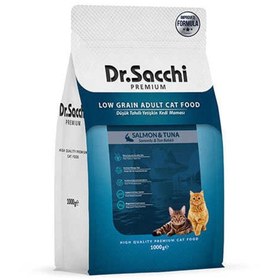 Resim Dr. Sacchi Premium Somonlu Yetişkin Kedi Maması 1 KG 