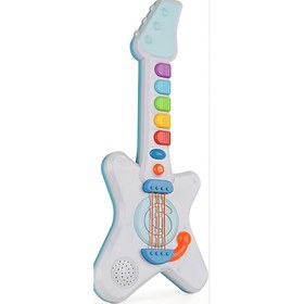 Resim NessiWorld Işıklı Müzikli ve Çok Fonksiyonlu Rock'n Roll Gitar 
