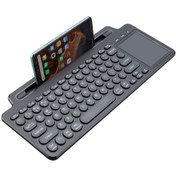 Resim Geeroyoo Kablosuz Bluetooth Ve 2.4ghz Klavye - Dokunmatik Pedli Ultra İnce Tasarım 