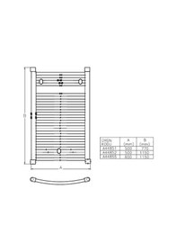 Resim VitrA A44852 Havlupan 50 x 120 Oval Formlu Artepan Havlu Kurutucu 