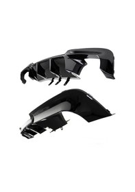 Resim Bmw F10 M5 Vorsteiner Arka Tampon Difüzörü Pianoblack 5 Serisi 2011 / 2016 