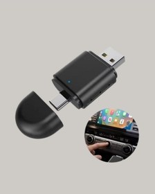 Resim Hnrlıshp Kablosuz Carplay Adaptörü Usb-a & Type-c Uyumlu Hızlı Bağlantı Cihazı 